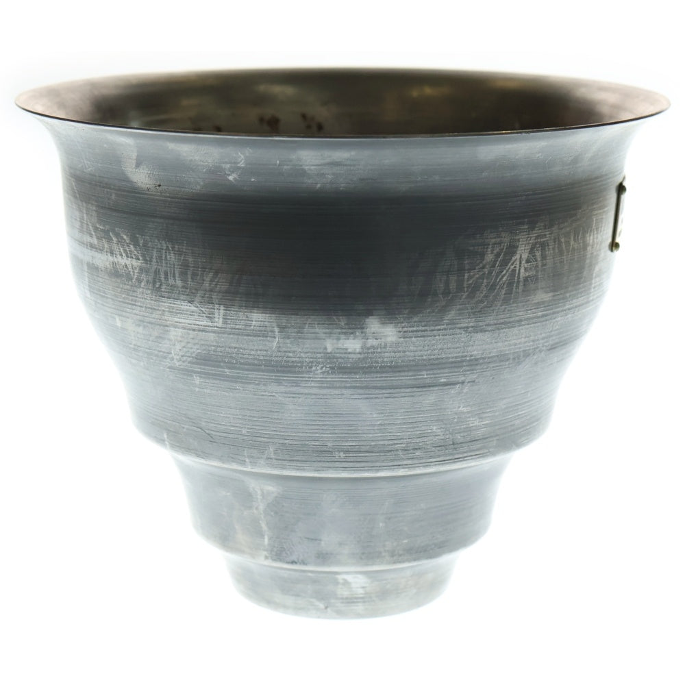 m&m(エムアンドエム) ×MASSES POT TYPE 5 - Conch STEEL / MEDIUM マシス コンク 鉄鉢 ポット シルバー