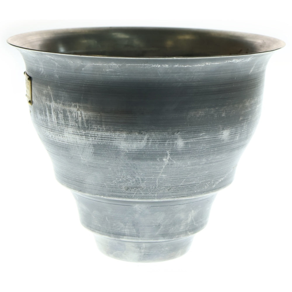 m&m(エムアンドエム) ×MASSES POT TYPE 5 - Conch STEEL / MEDIUM マシス コンク 鉄鉢 ポット シルバー