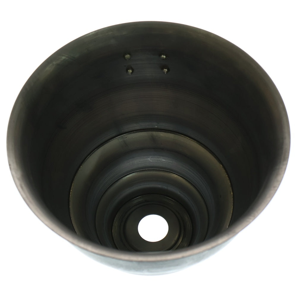 m&m(エムアンドエム) ×MASSES POT TYPE 5 - Conch STEEL / MEDIUM マシス コンク 鉄鉢 ポット シルバー