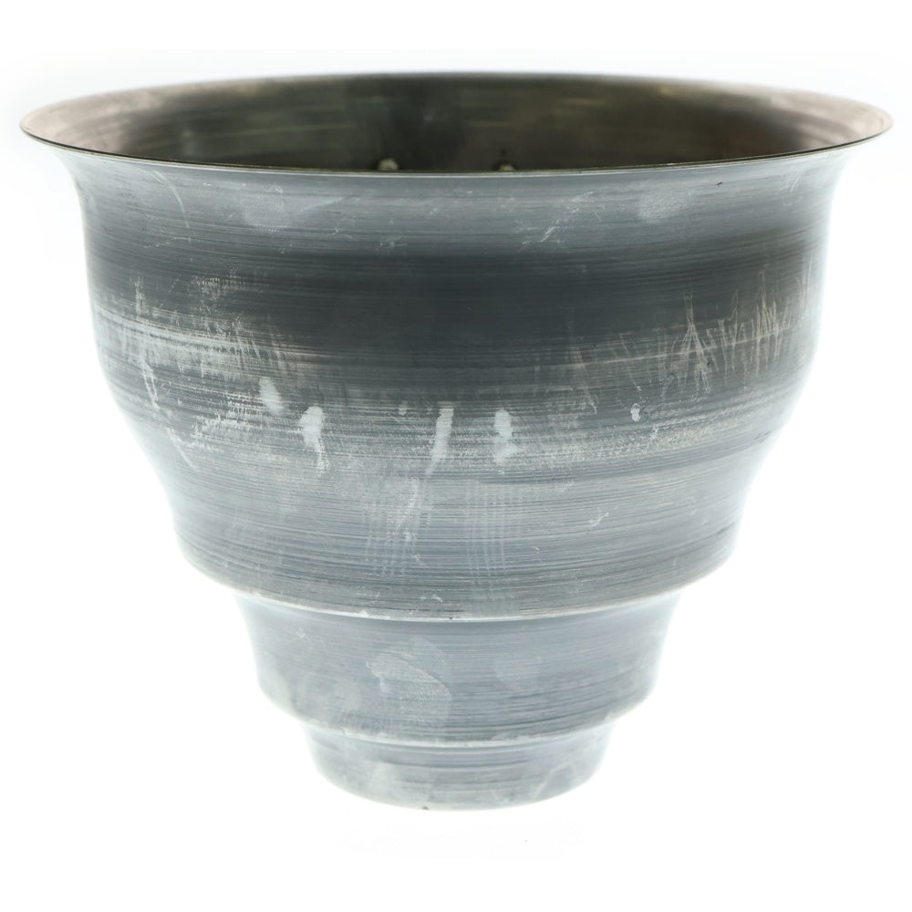 m&m(エムアンドエム) ×MASSES POT TYPE 5 - Conch STEEL / MEDIUM マシス コンク 鉄鉢 ポット シルバー