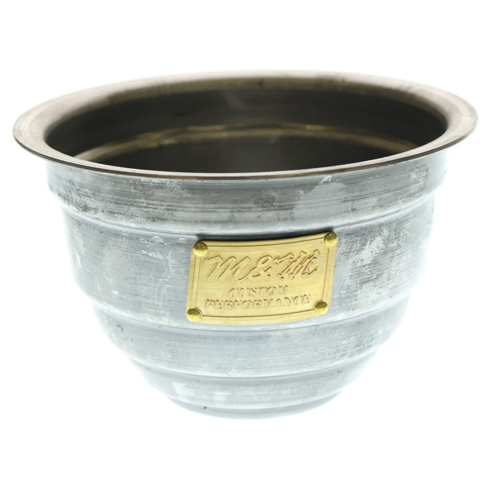 m&m(エムアンドエム) ×MASSES POT TYPE 4 - TERMIT STEEL / SMALL マシス ターミット 鉄鉢 ポット シルバー