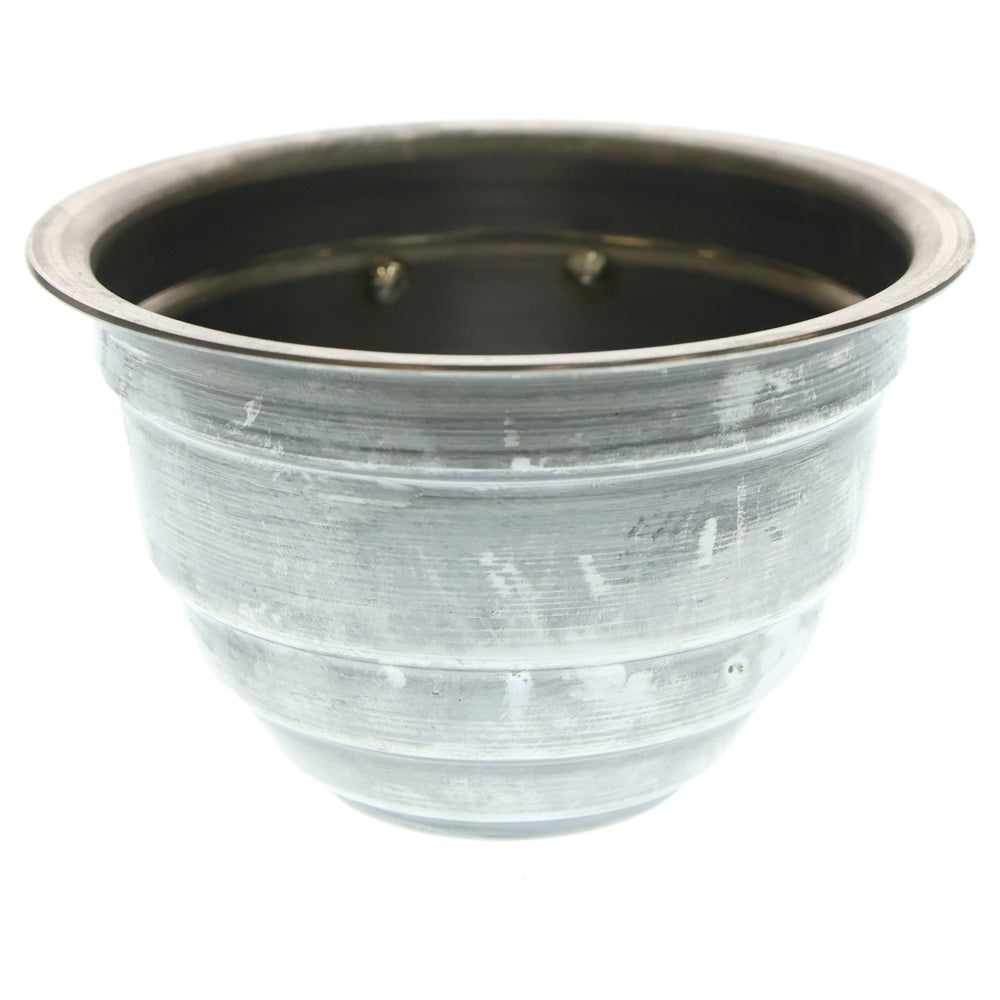 m&m(エムアンドエム) ×MASSES POT TYPE 4 - TERMIT STEEL / SMALL マシス ターミット 鉄鉢 ポット シルバー