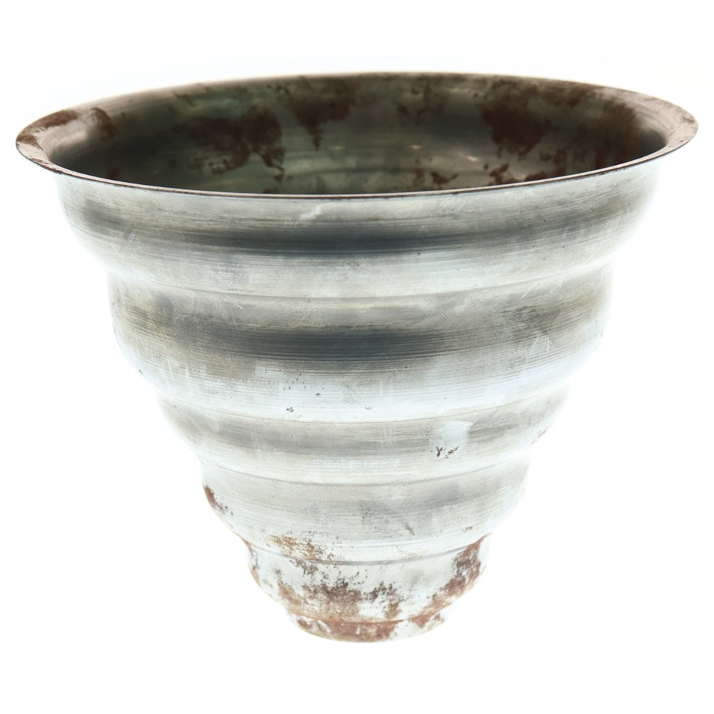 m&m(エムアンドエム) ×MASSES POT TYPE 6 - Bibendum STEEL / MEDIUM マシス ビバンダム 鉄鉢 ポット シルバー