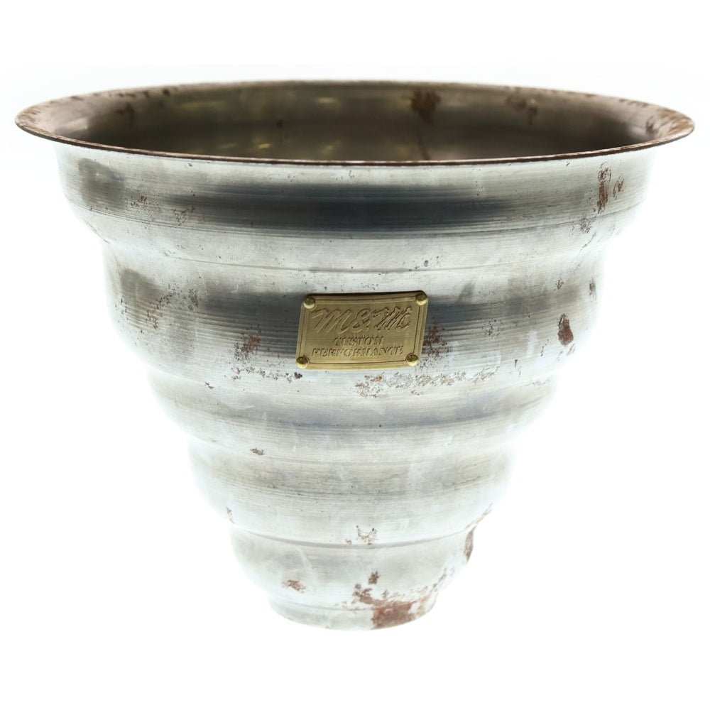 m&m(エムアンドエム) ×MASSES POT TYPE 6 - Bibendum STEEL / MEDIUM マシス ビバンダム 鉄鉢 ポット シルバー