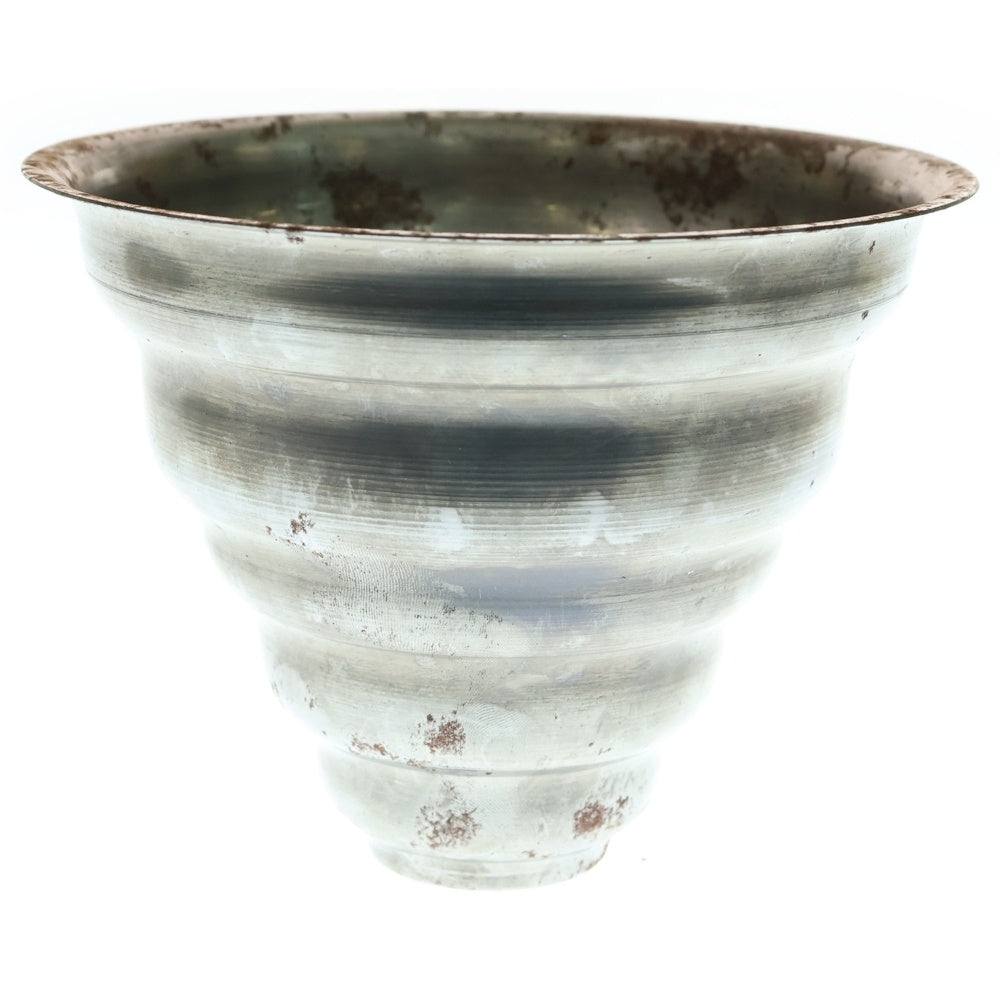 m&m(エムアンドエム) ×MASSES POT TYPE 6 - Bibendum STEEL / MEDIUM マシス ビバンダム 鉄鉢 ポット シルバー