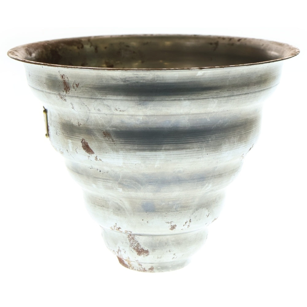 m&m(エムアンドエム) ×MASSES POT TYPE 6 - Bibendum STEEL / MEDIUM マシス ビバンダム 鉄鉢 ポット シルバー