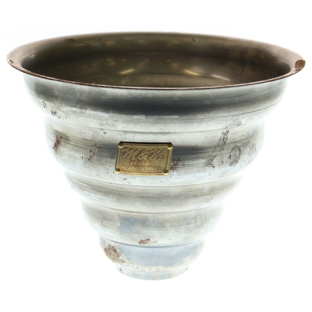 m&m(エムアンドエム) ×MASSES POT TYPE 6 - Bibendum STEEL / MEDIUM マシス ビバンダム 鉄鉢 ポット シルバー