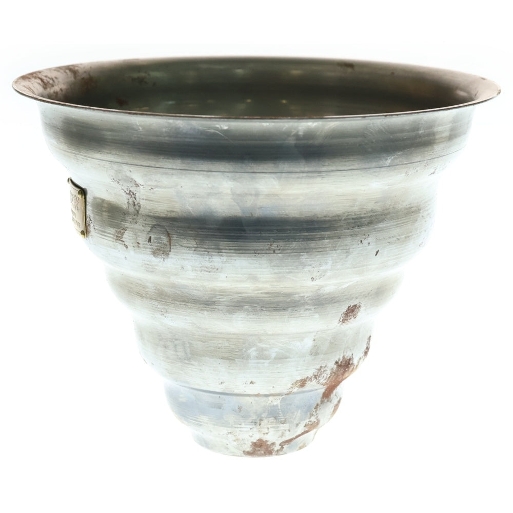 m&m(エムアンドエム) ×MASSES POT TYPE 6 - Bibendum STEEL / MEDIUM マシス ビバンダム 鉄鉢 ポット シルバー