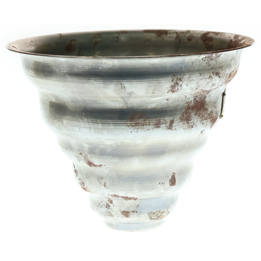 m&m(エムアンドエム) ×MASSES POT TYPE 6 - Bibendum STEEL / MEDIUM マシス ビバンダム 鉄鉢 ポット シルバー