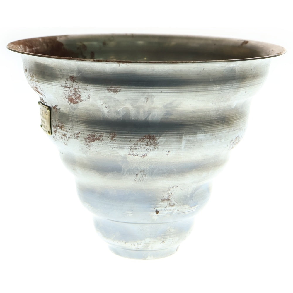 m&m(エムアンドエム) ×MASSES POT TYPE 6 - Bibendum STEEL / MEDIUM マシス ビバンダム 鉄鉢 ポット シルバー