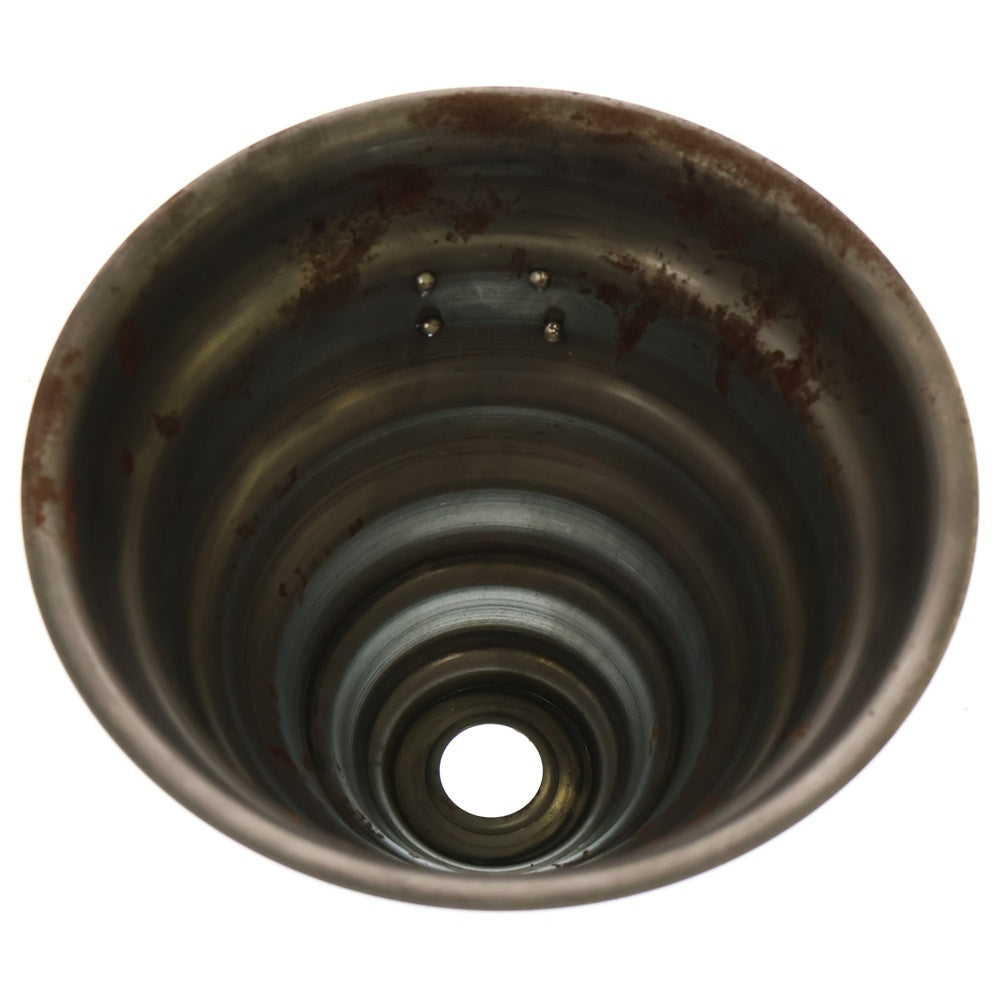 m&m(エムアンドエム) ×MASSES POT TYPE 6 - Bibendum STEEL / MEDIUM マシス ビバンダム 鉄鉢 ポット シルバー