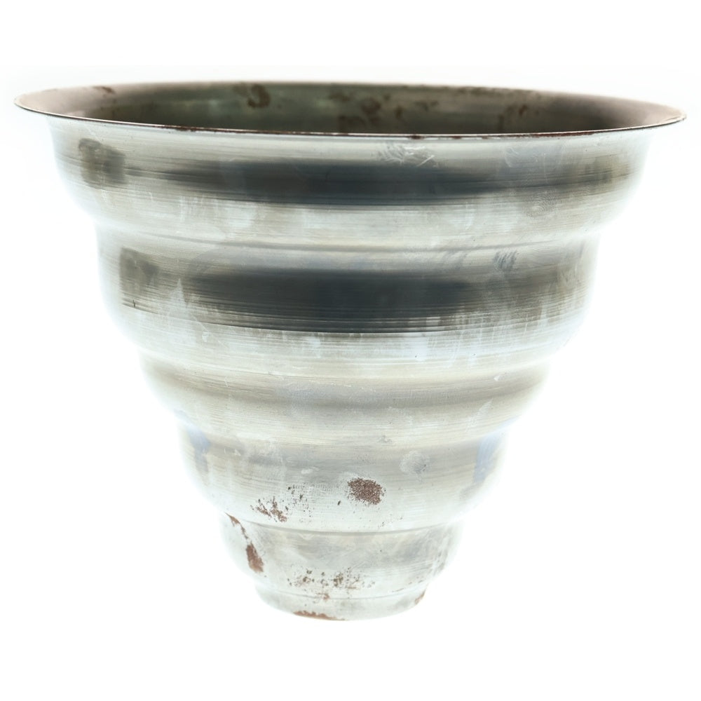 m&m(エムアンドエム) ×MASSES POT TYPE 6 - Bibendum STEEL / MEDIUM マシス ビバンダム 鉄鉢 ポット シルバー