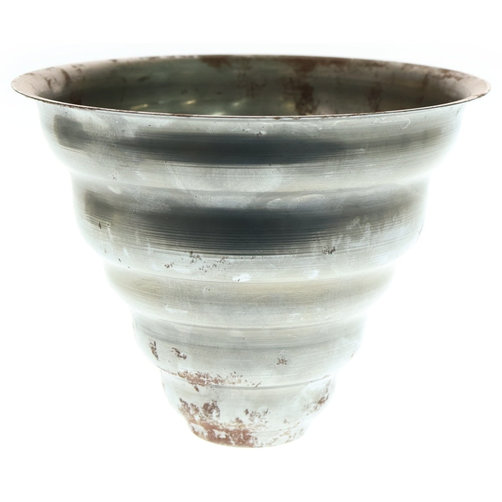 m&m(エムアンドエム) ×MASSES POT TYPE 6 - Bibendum STEEL / MEDIUM マシス ビバンダム 鉄鉢 ポット シルバー