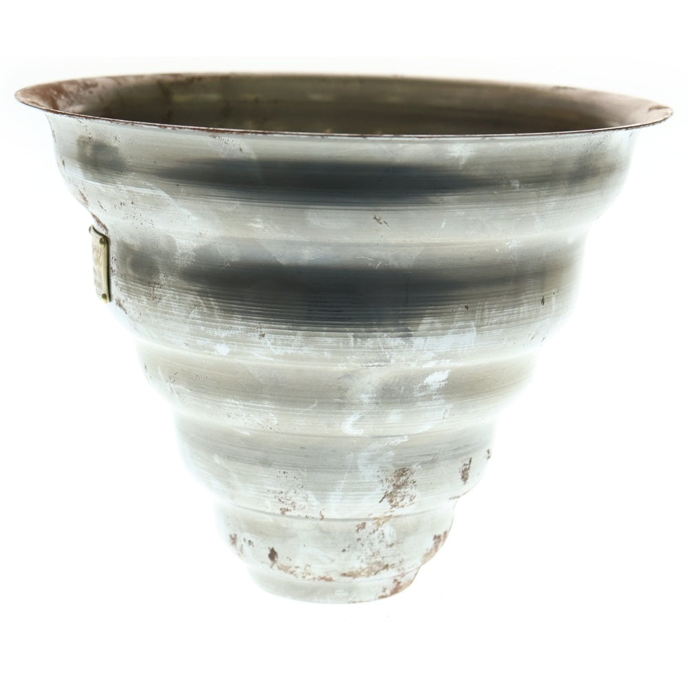 m&m(エムアンドエム) ×MASSES POT TYPE 6 - Bibendum STEEL / MEDIUM マシス ビバンダム 鉄鉢 ポット シルバー