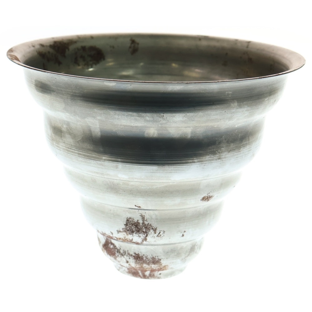 m&m(エムアンドエム) ×MASSES POT TYPE 6 - Bibendum STEEL / MEDIUM マシス ビバンダム 鉄鉢 ポット シルバー