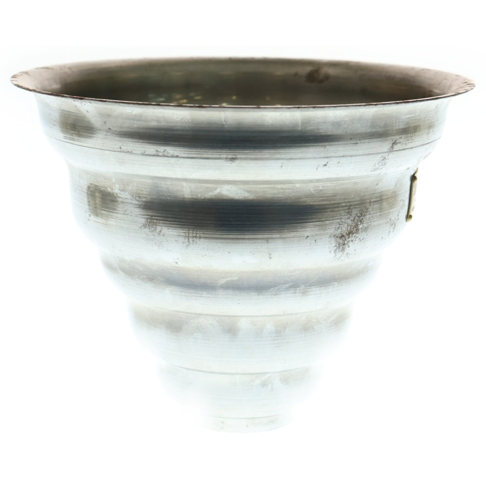 m&m(エムアンドエム) ×MASSES POT TYPE 6 - Bibendum STEEL / MEDIUM マシス ビバンダム 鉄鉢 ポット シルバー