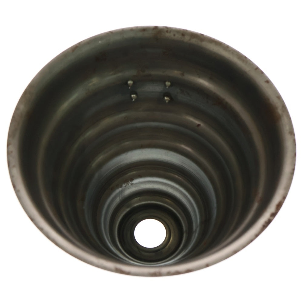 m&m(エムアンドエム) ×MASSES POT TYPE 6 - Bibendum STEEL / MEDIUM マシス ビバンダム 鉄鉢 ポット シルバー