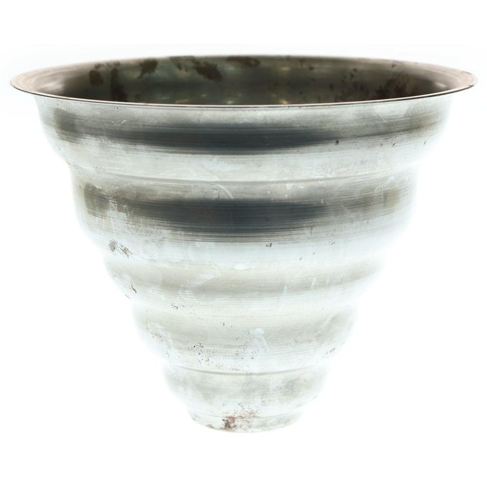 m&m(エムアンドエム) ×MASSES POT TYPE 6 - Bibendum STEEL / MEDIUM マシス ビバンダム 鉄鉢 ポット シルバー