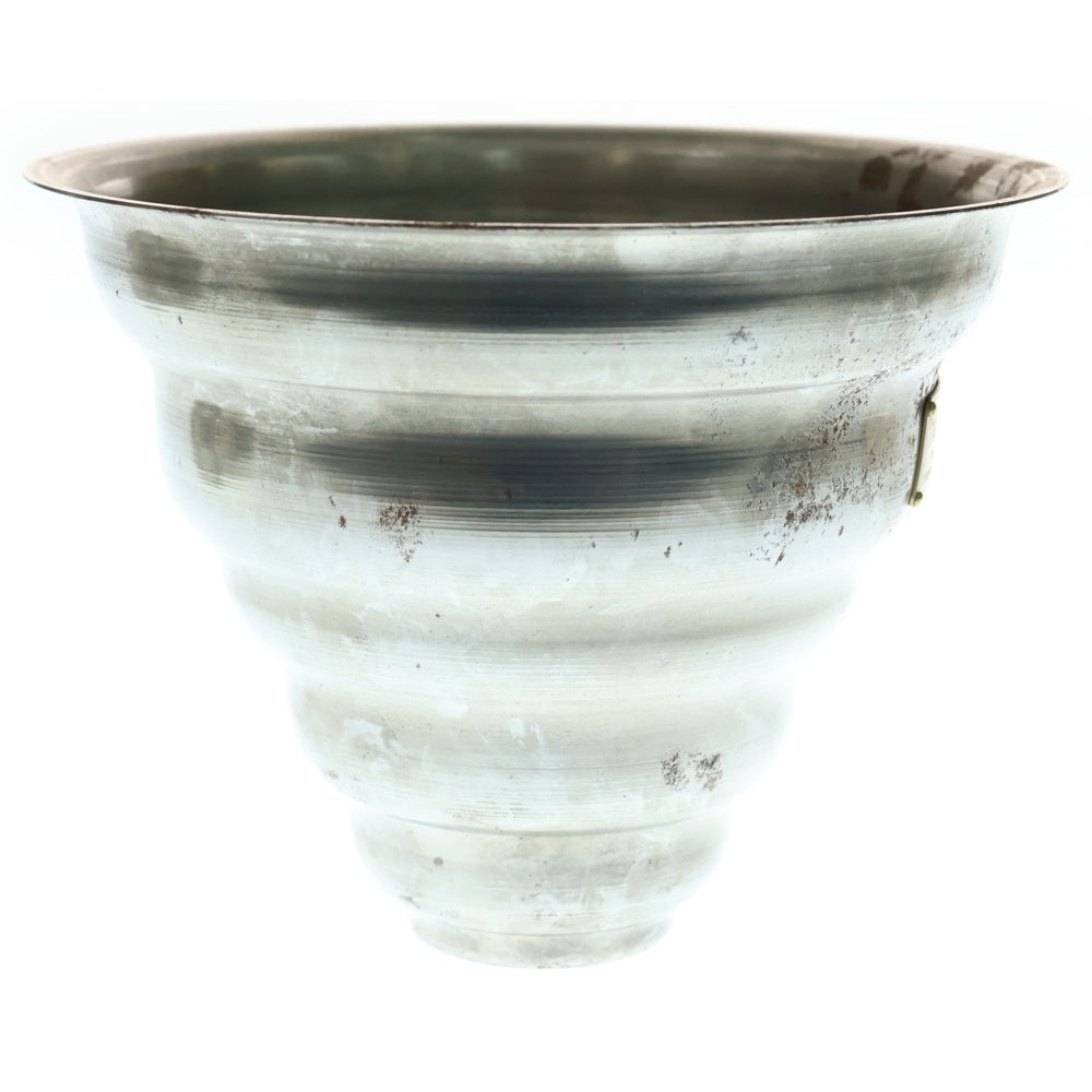 m&m(エムアンドエム) ×MASSES POT TYPE 6 - Bibendum STEEL / MEDIUM マシス ビバンダム 鉄鉢 ポット シルバー