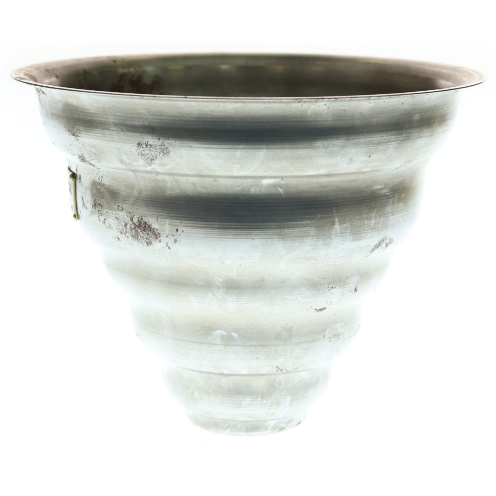 m&m(エムアンドエム) ×MASSES POT TYPE 6 - Bibendum STEEL / MEDIUM マシス ビバンダム 鉄鉢 ポット シルバー