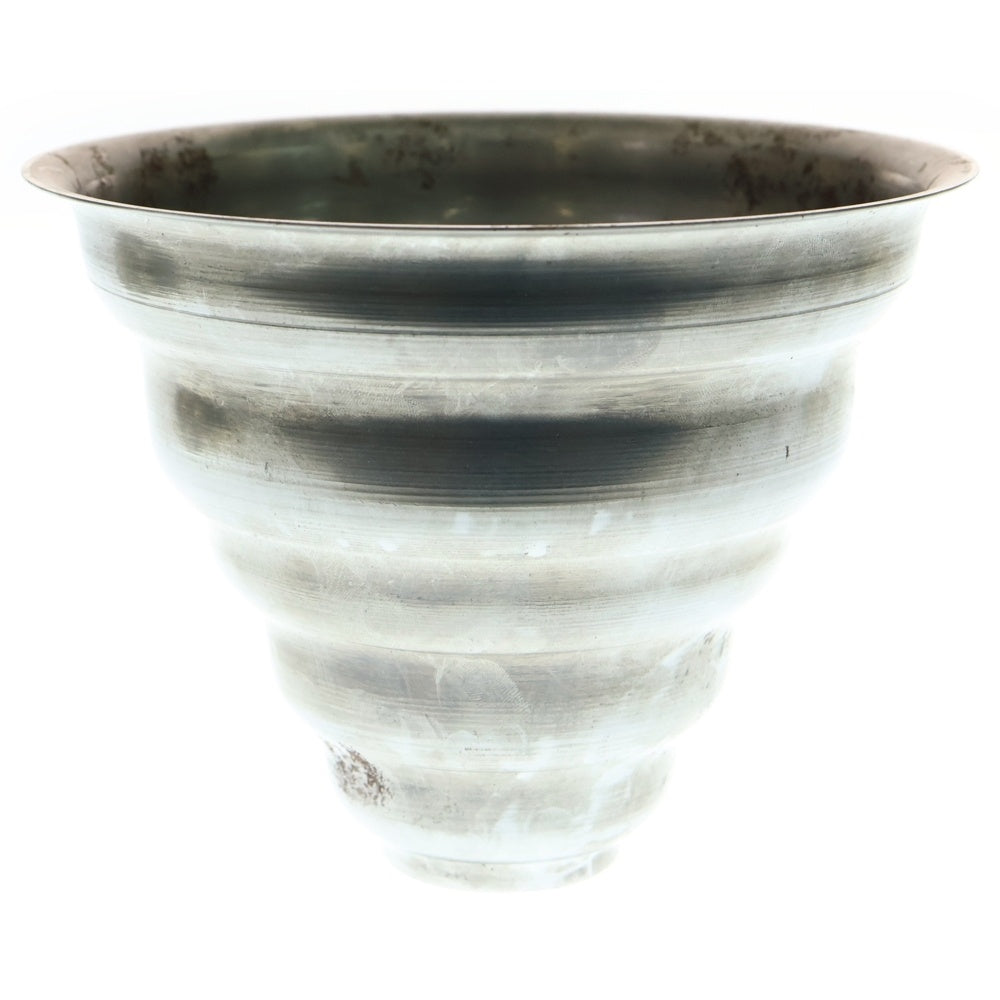 m&m(エムアンドエム) ×MASSES POT TYPE 6 - Bibendum STEEL / MEDIUM マシス ビバンダム 鉄鉢 ポット シルバー