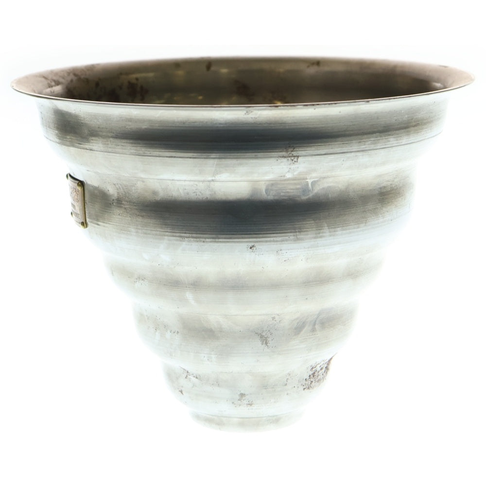 m&m(エムアンドエム) ×MASSES POT TYPE 6 - Bibendum STEEL / MEDIUM マシス ビバンダム 鉄鉢 ポット シルバー