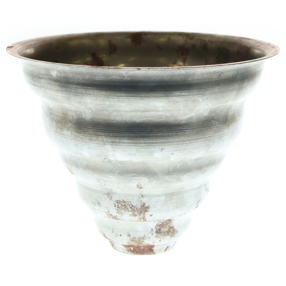 m&m(エムアンドエム) ×MASSES POT TYPE 6 - Bibendum STEEL / MEDIUM マシス ビバンダム 鉄鉢 ポット シルバー