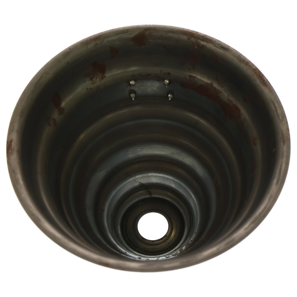 m&m(エムアンドエム) ×MASSES POT TYPE 6 - Bibendum STEEL / MEDIUM マシス ビバンダム 鉄鉢 ポット シルバー