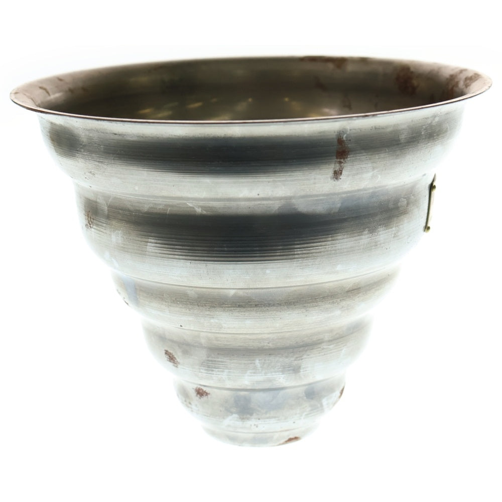 m&m(エムアンドエム) ×MASSES POT TYPE 6 - Bibendum STEEL / MEDIUM マシス ビバンダム 鉄鉢 ポット シルバー