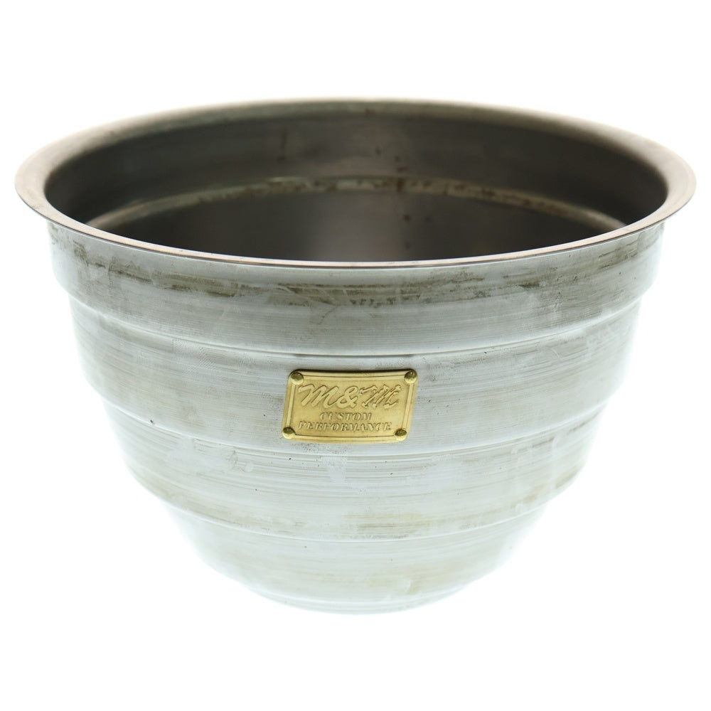 m&m(エムアンドエム) ×MASSES POT TYPE 4 - TERMIT STEEL / LARGE マシス ターミット 鉄鉢 ポット シルバー