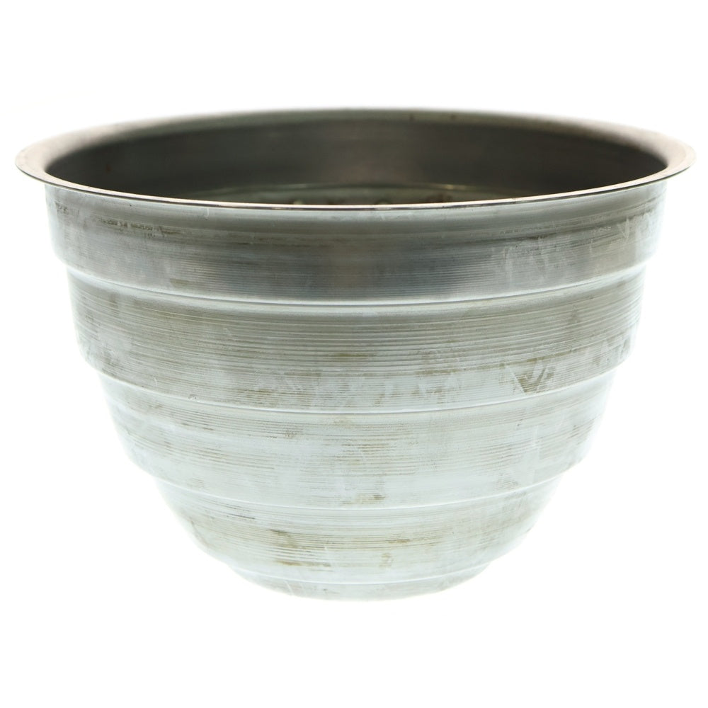 m&m(エムアンドエム) ×MASSES POT TYPE 4 - TERMIT STEEL / LARGE マシス ターミット 鉄鉢 ポット シルバー