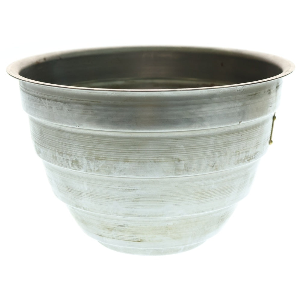 m&m(エムアンドエム) ×MASSES POT TYPE 4 - TERMIT STEEL / LARGE マシス ターミット 鉄鉢 ポット シルバー