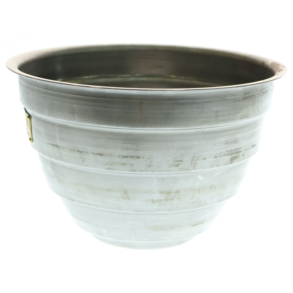 m&m(エムアンドエム) ×MASSES POT TYPE 4 - TERMIT STEEL / LARGE マシス ターミット 鉄鉢 ポット シルバー