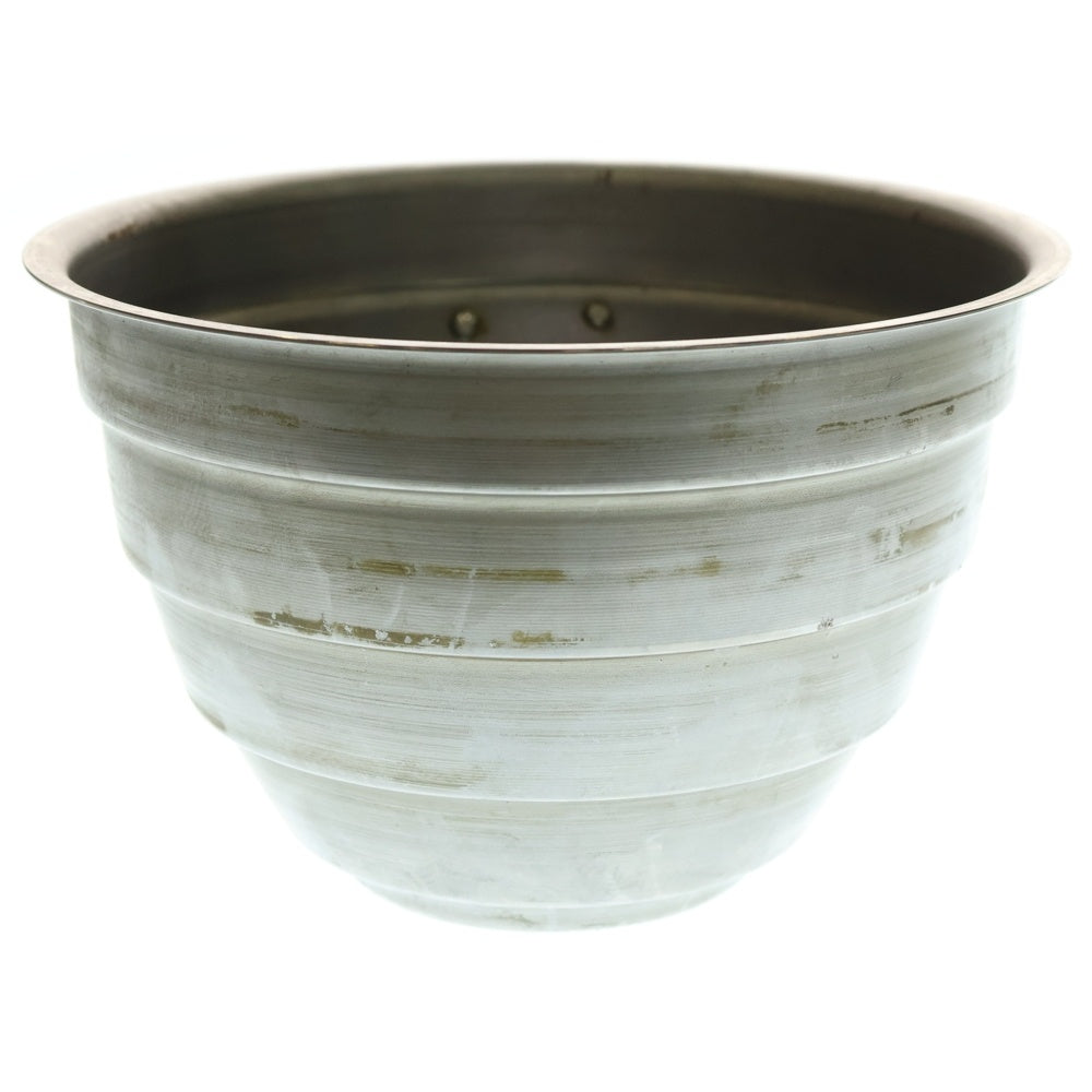 m&m(エムアンドエム) ×MASSES POT TYPE 4 - TERMIT STEEL / LARGE マシス ターミット 鉄鉢 ポット シルバー