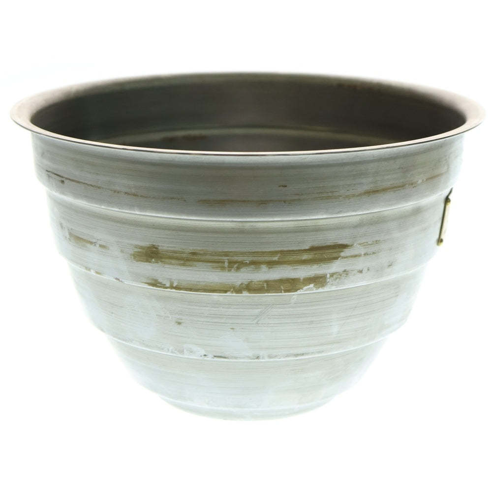 m&m(エムアンドエム) ×MASSES POT TYPE 4 - TERMIT STEEL / LARGE マシス ターミット 鉄鉢 ポット シルバー