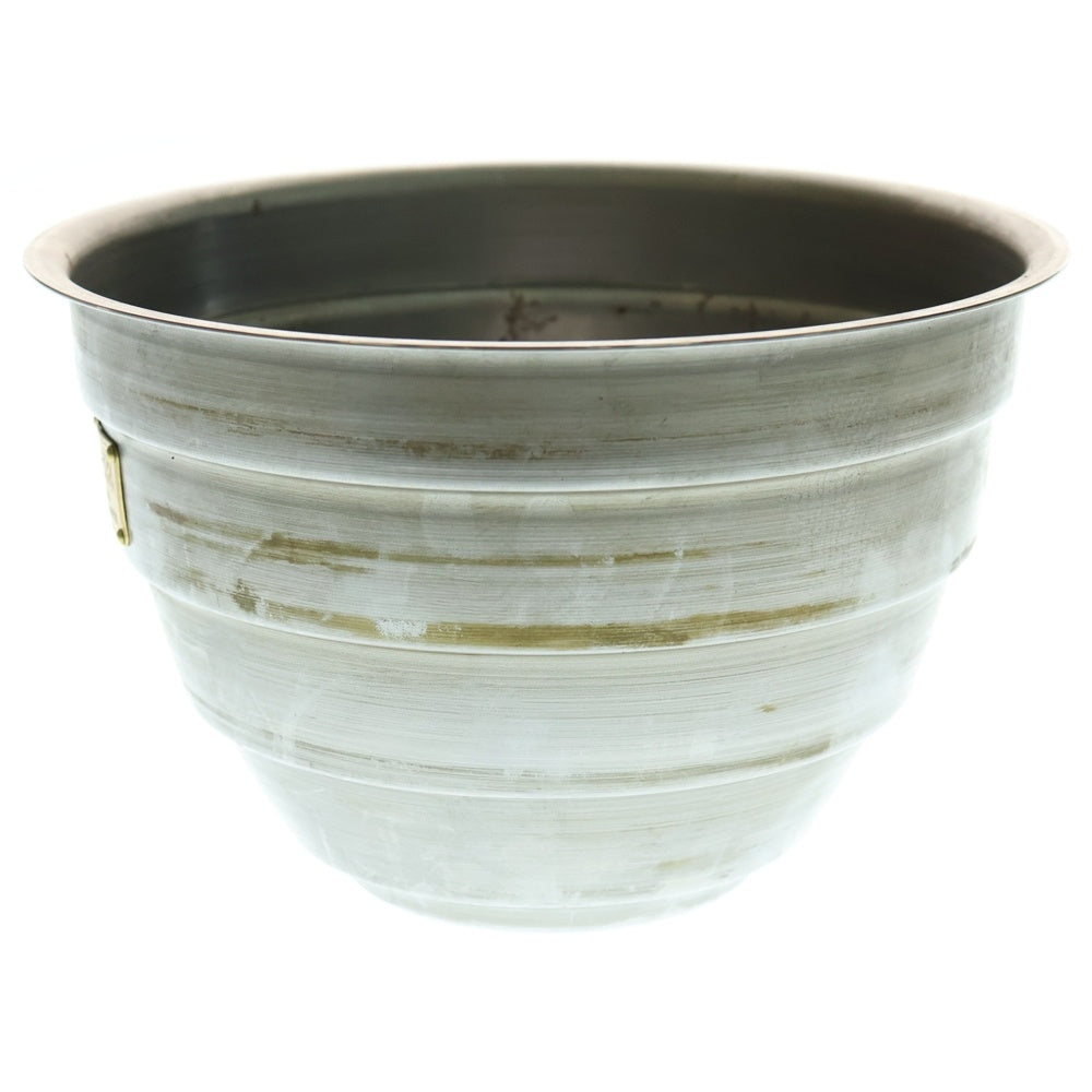 m&m(エムアンドエム) ×MASSES POT TYPE 4 - TERMIT STEEL / LARGE マシス ターミット 鉄鉢 ポット シルバー