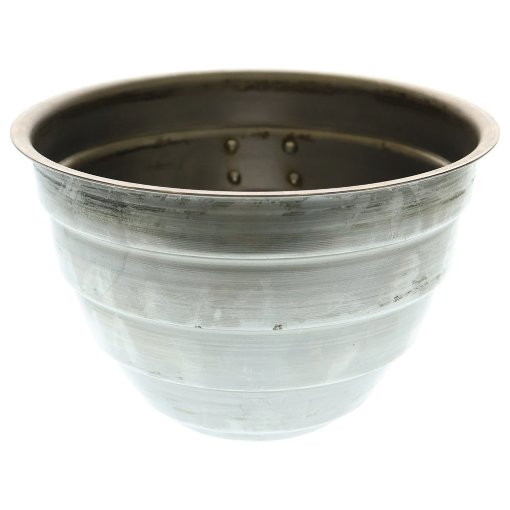 m&m(エムアンドエム) ×MASSES POT TYPE 4 - TERMIT STEEL / LARGE マシス ターミット 鉄鉢 ポット シルバー