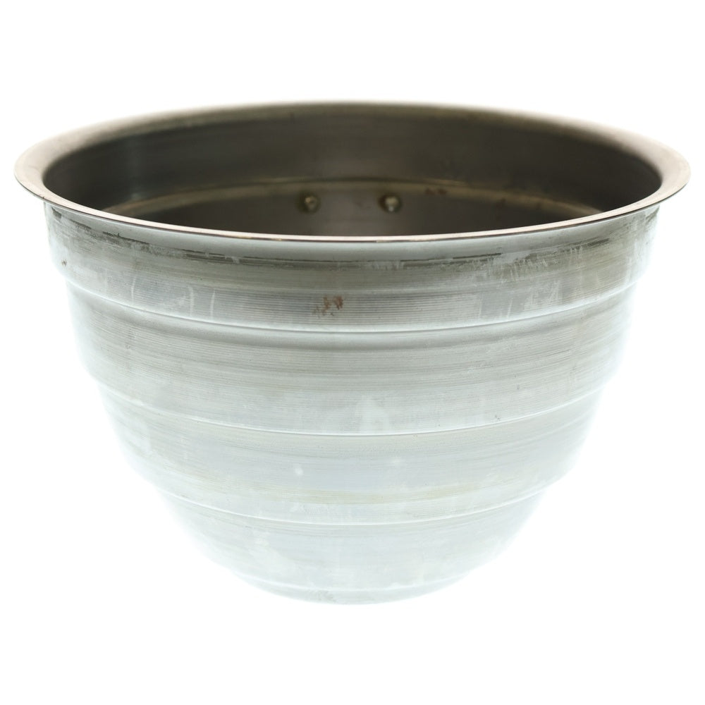 m&m(エムアンドエム) ×MASSES POT TYPE 4 - TERMIT STEEL / LARGE マシス ターミット 鉄鉢 ポット シルバー