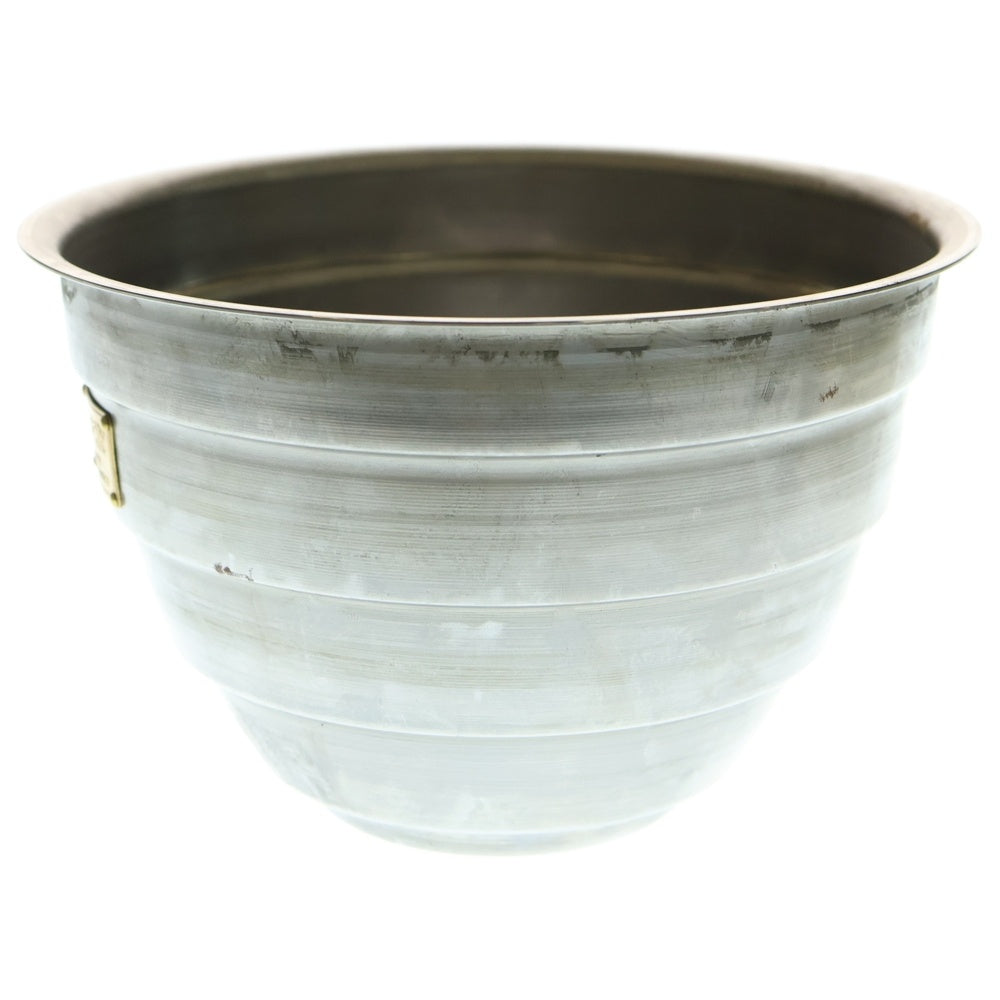 m&m(エムアンドエム) ×MASSES POT TYPE 4 - TERMIT STEEL / LARGE マシス ターミット 鉄鉢 ポット シルバー