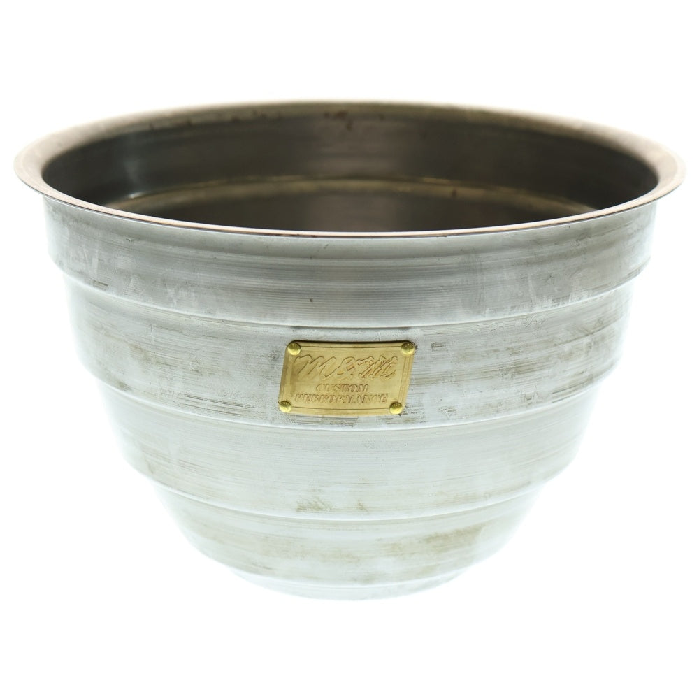 m&m(エムアンドエム) ×MASSES POT TYPE 4 - TERMIT STEEL / LARGE マシス ターミット 鉄鉢 ポット シルバー