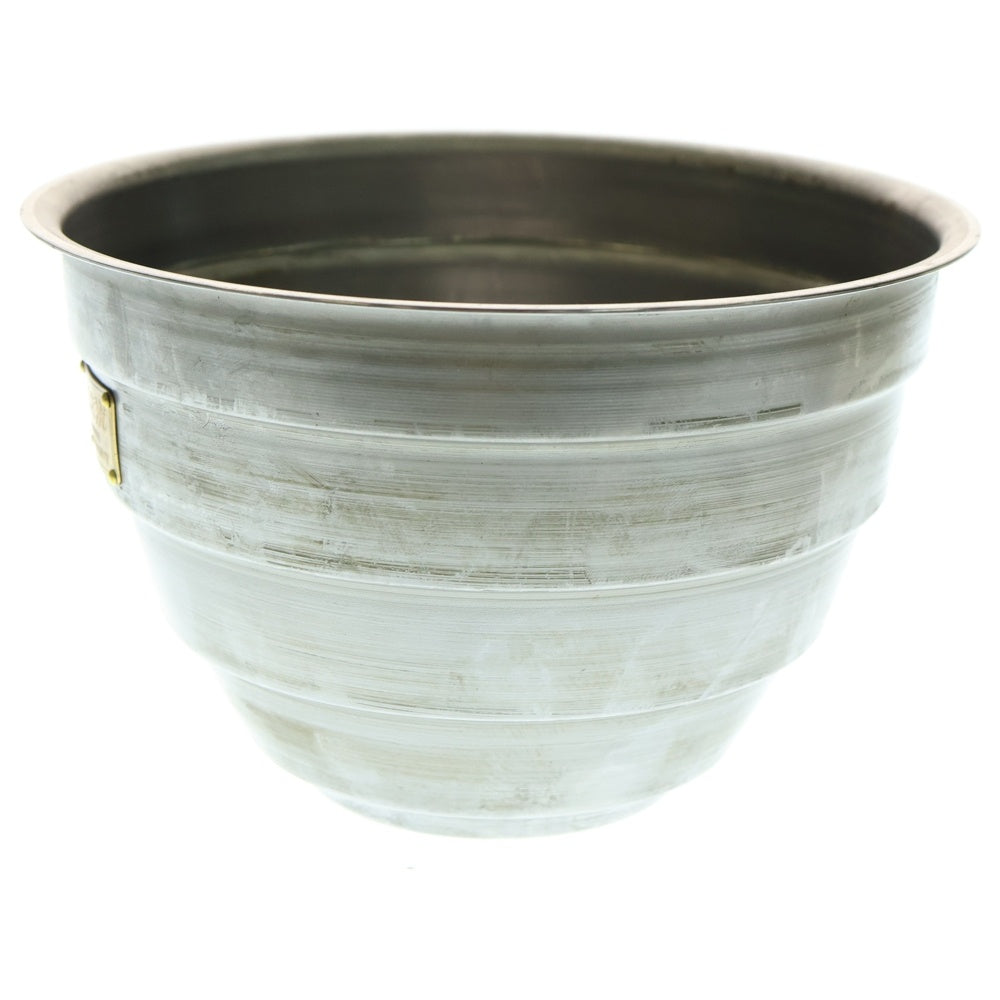 m&m(エムアンドエム) ×MASSES POT TYPE 4 - TERMIT STEEL / LARGE マシス ターミット 鉄鉢 ポット シルバー