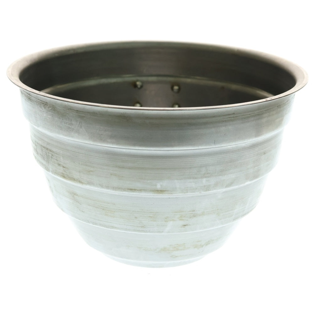 m&m(エムアンドエム) ×MASSES POT TYPE 4 - TERMIT STEEL / LARGE マシス ターミット 鉄鉢 ポット シルバー