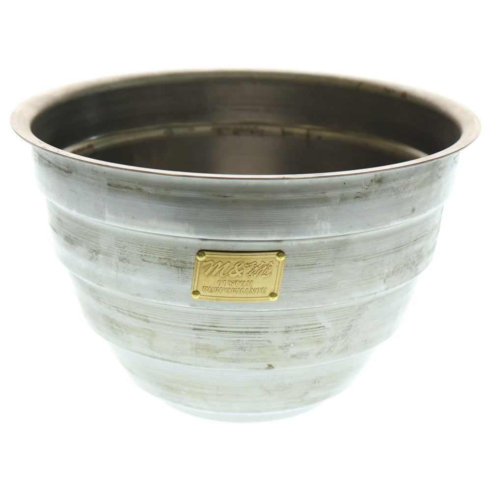 m&m(エムアンドエム) ×MASSES POT TYPE 4 - TERMIT STEEL / LARGE マシス ターミット 鉄鉢 ポット シルバー