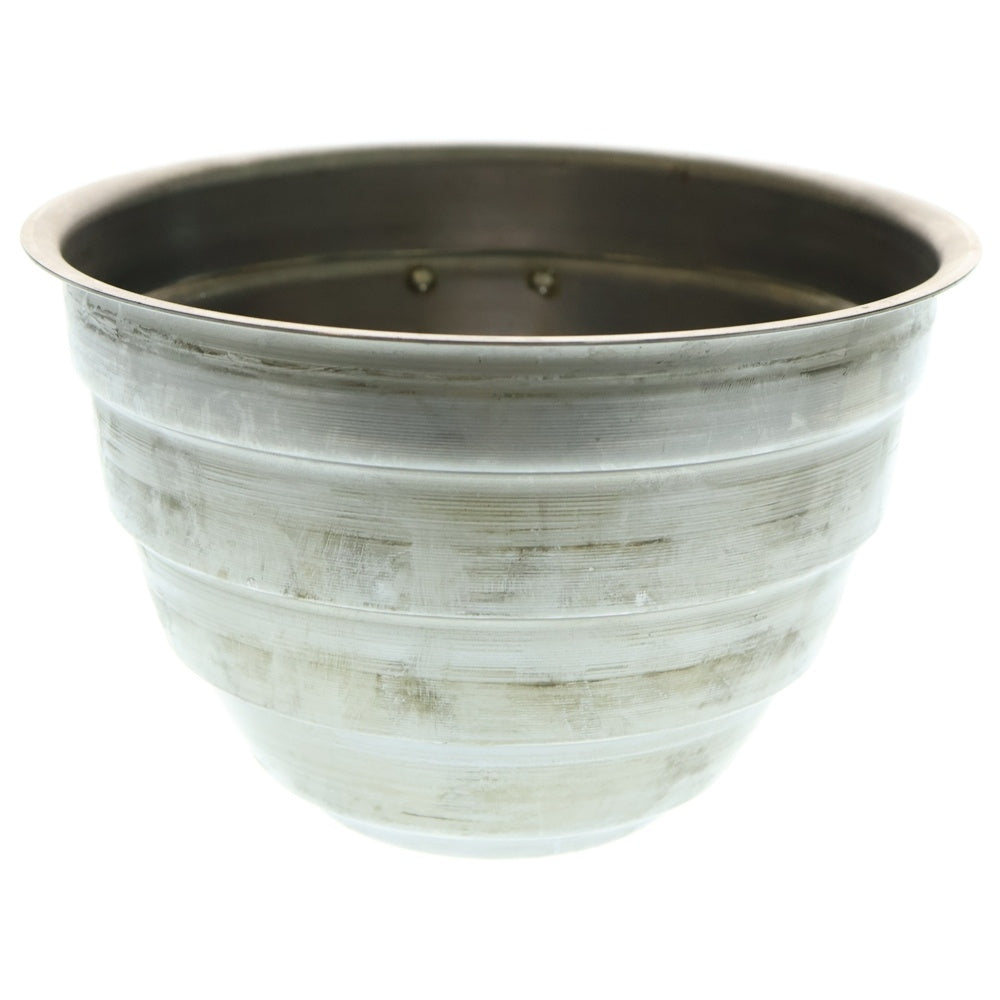 m&m(エムアンドエム) ×MASSES POT TYPE 4 - TERMIT STEEL / LARGE マシス ターミット 鉄鉢 ポット シルバー