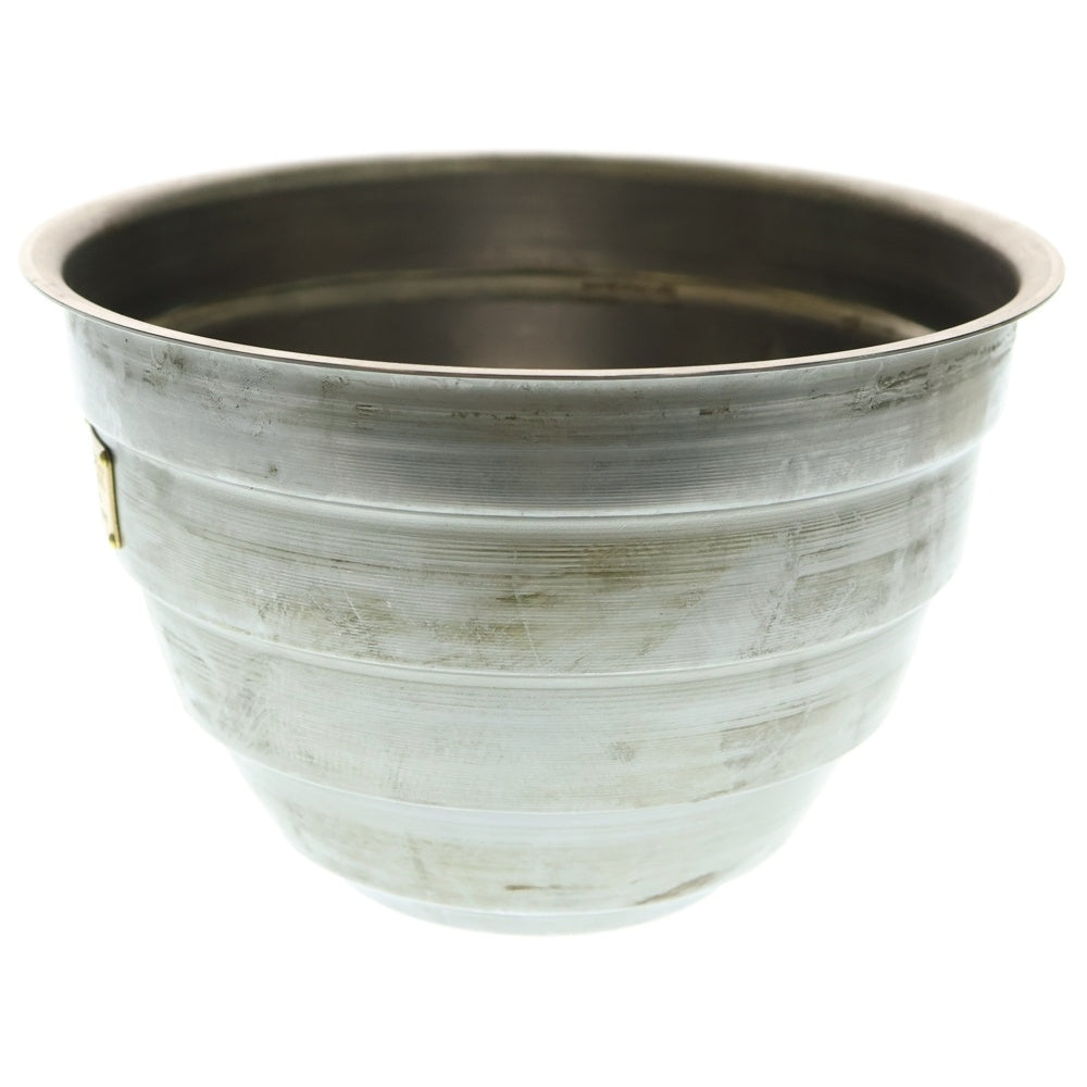 m&m(エムアンドエム) ×MASSES POT TYPE 4 - TERMIT STEEL / LARGE マシス ターミット 鉄鉢 ポット シルバー