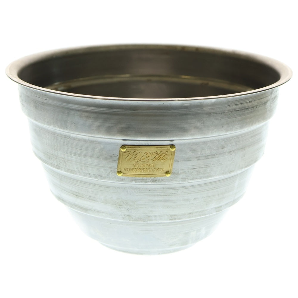 m&m(エムアンドエム) ×MASSES POT TYPE 4 - TERMIT STEEL / LARGE マシス ターミット 鉄鉢 ポット シルバー