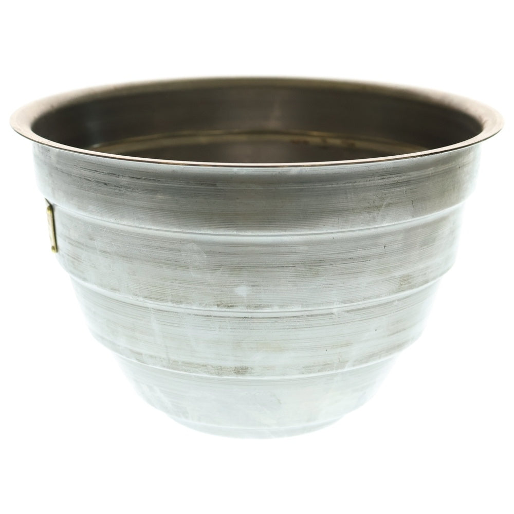 m&m(エムアンドエム) ×MASSES POT TYPE 4 - TERMIT STEEL / LARGE マシス ターミット 鉄鉢 ポット シルバー