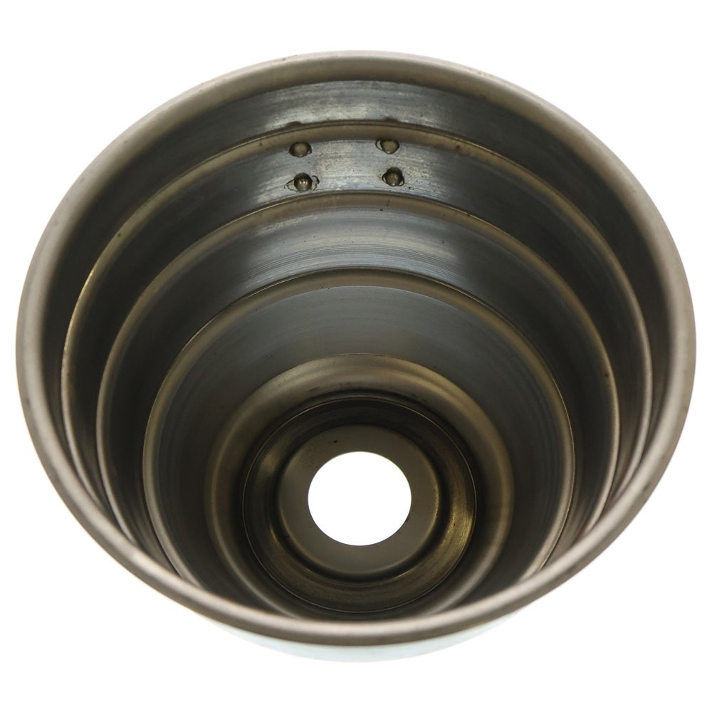 m&m(エムアンドエム) ×MASSES POT TYPE 4 - TERMIT STEEL / LARGE マシス ターミット 鉄鉢 ポット シルバー