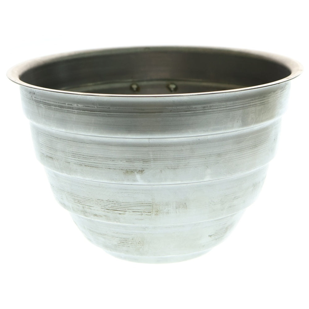 m&m(エムアンドエム) ×MASSES POT TYPE 4 - TERMIT STEEL / LARGE マシス ターミット 鉄鉢 ポット シルバー