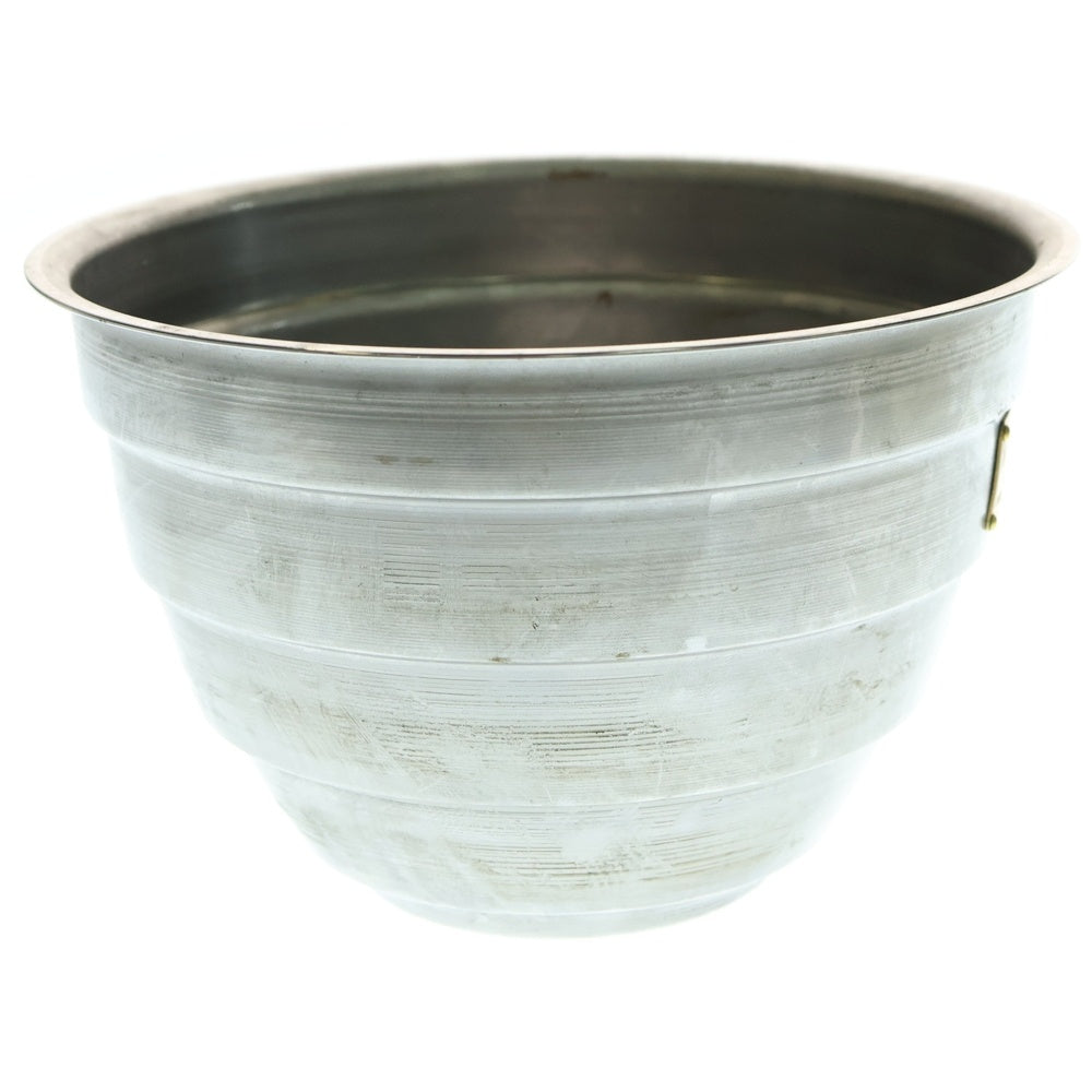 m&m(エムアンドエム) ×MASSES POT TYPE 4 - TERMIT STEEL / LARGE マシス ターミット 鉄鉢 ポット シルバー